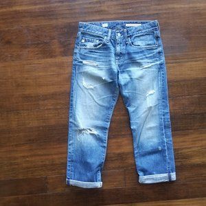 AG ADRIANO GOLDSCHMIED Ex-boyfriend crop, size 26